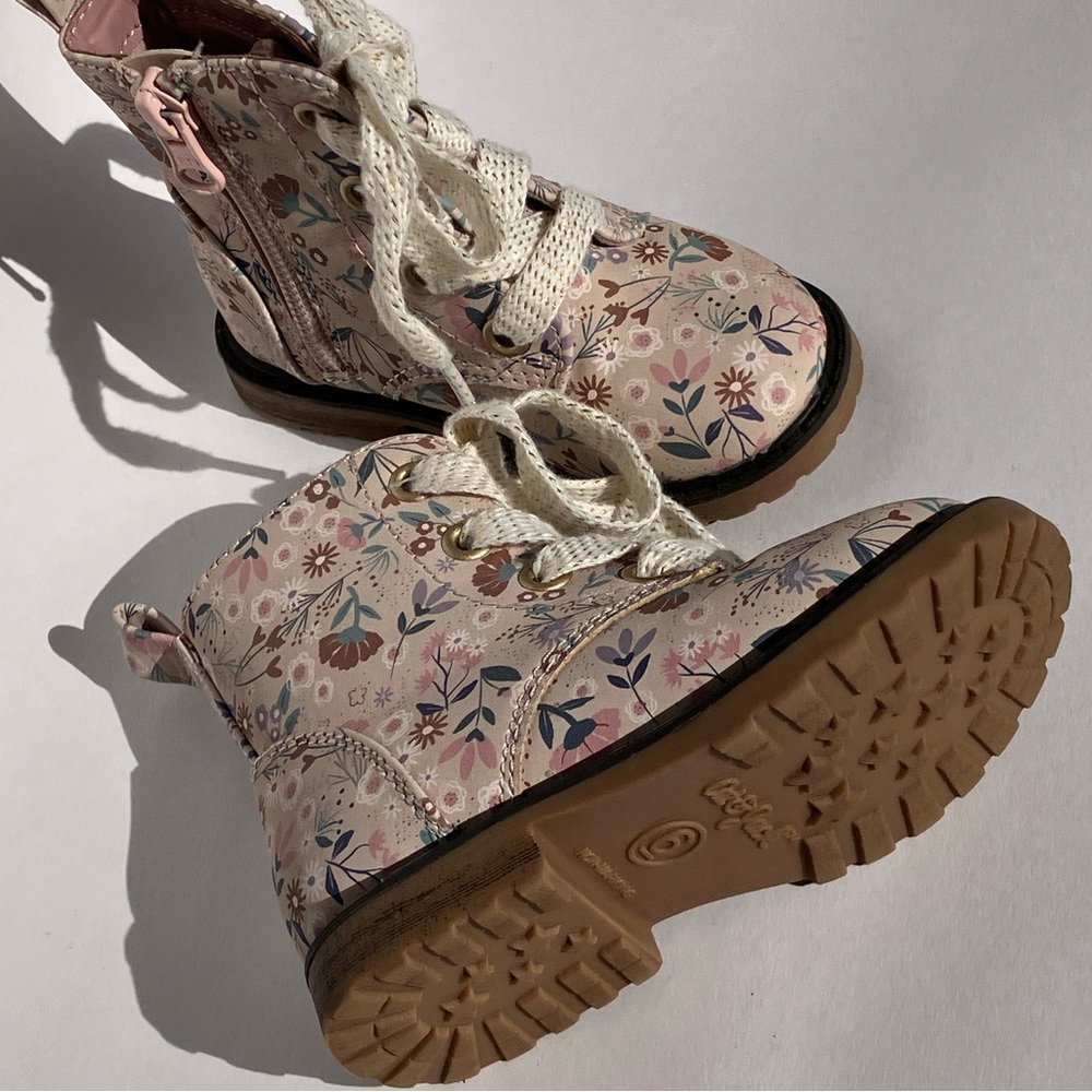 Cat & Jack Floral Pink Kids Boots